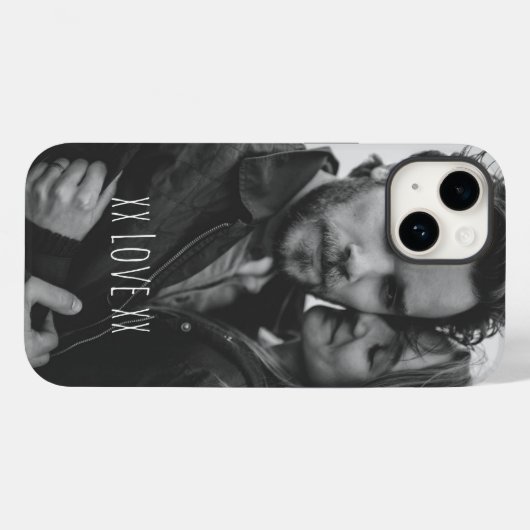 Creëer Uw eigen aangepaste fotoliefdestekst Case-Mate iPhone Case (Achterkant (horizontaal))