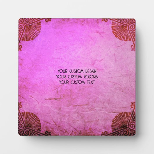 Creëer Uw eigen aangepaste  Fotoplaat (Voorkant)