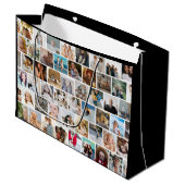 Creëer Uw eigen aangepaste fotoraster Groot Cadeauzakje (Voorkant Gekanteld)