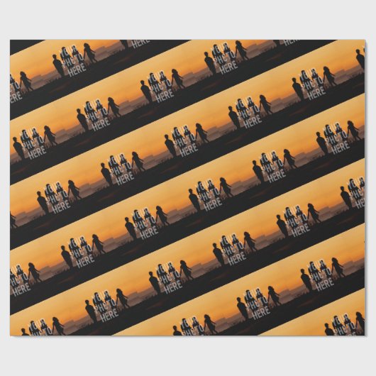 Creëer Uw eigen aangepaste fotoserie Cadeaupapier (Vlak)