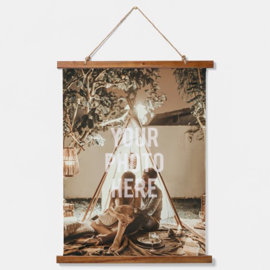 Creëer Uw eigen aangepaste fotoserie Hangend Wandkleed (Voorkant)