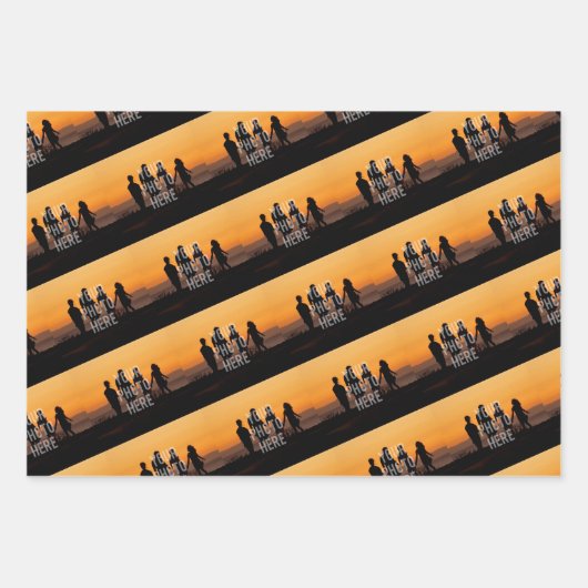 Creëer Uw eigen aangepaste fotoserie Inpakpapier Vel (Voorkant)