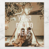 Creëer Uw eigen aangepaste fotoserie Wijn Etiket (Enkel label)