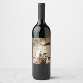 Creëer Uw eigen aangepaste fotoserie Wijn Etiket