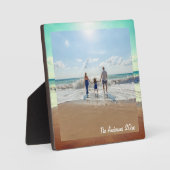 Creëer Uw eigen aangepaste gedenkbare familie foto Fotoplaat (Voorkant)