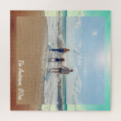 Creëer Uw eigen aangepaste gedenkbare familie foto Legpuzzel (Horizontaal)