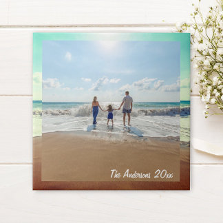 Creëer Uw eigen aangepaste gedenkbare familie foto Tegeltje