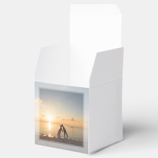 Creëer Uw eigen aangepaste gedenkbare fotobruiloft Bedankdoosjes (Geopend)