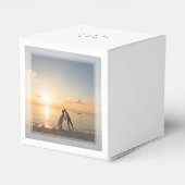 Creëer Uw eigen aangepaste gedenkbare fotobruiloft Bedankdoosjes (Achterkant)