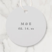 Creëer Uw eigen aangepaste gedenkbare fotobruiloft Bedankjes Labels (Achterkant)