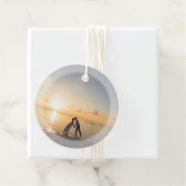 Creëer Uw eigen aangepaste gedenkbare fotobruiloft Bedankjes Labels (In situ)