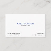 Creëer Uw Eigen Aangepaste Gepersonaliseerde Beroe Visitekaartje (Voorkant)