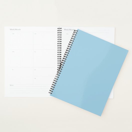 Creëer Uw Eigen Aangepaste Gepersonaliseerde Blauw Planner (Display)