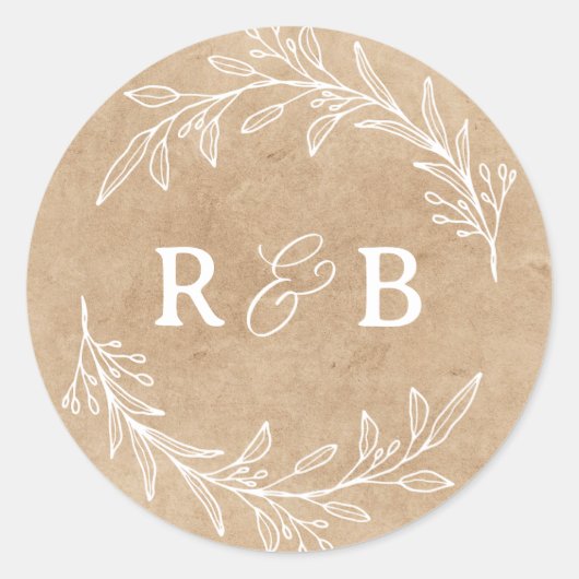 Creëer uw eigen aangepaste gepersonaliseerde bruil ronde sticker (Voorkant)