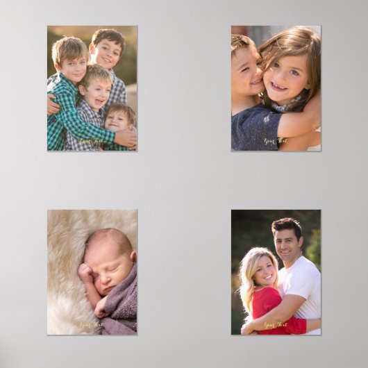 Creëer Uw eigen aangepaste gepersonaliseerde fotot Muurkunst Sets (Voorkant)