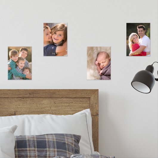 Creëer Uw eigen aangepaste gepersonaliseerde fotot Muurkunst Sets (Slaapkamer)
