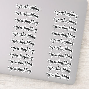 Creëer uw eigen aangepaste gepersonaliseerde hasht sticker