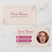 Creëer uw eigen aangepaste gepersonaliseerde make- visitekaartje (Voorkant / Achterkant)