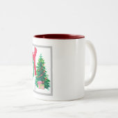 Creëer Uw eigen aangepaste geschenken Joy Family B Tweekleurige Koffiemok (Voorkant rechts)