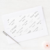 Creëer uw eigen aangepaste glanzend rechthoekige s sticker (Envelop)