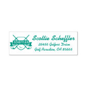 Creëer Uw eigen aangepaste golfbaan gepersonalisee Zelfinktende Stempel (Design)