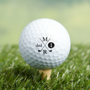 Creëer Uw Eigen Aangepaste Golfer Papa Modern Golfballen