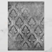 Creëer uw eigen aangepaste gotische  damast menu (Achterkant)