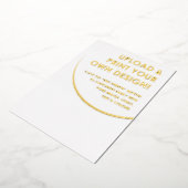 Creëer Uw eigen aangepaste goud Folie Uitnodiging (Gedraaid)