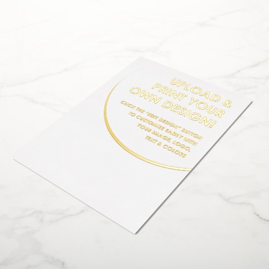 Creëer Uw eigen aangepaste goud Folie Uitnodiging (Gedraaid)