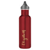 Creëer uw eigen aangepaste gouden script naam mono waterfles  (Rechts)