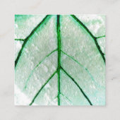Creëer uw eigen aangepaste groene blad negatief informatiekaartje (Achterkant)