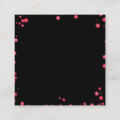 Creëer uw eigen aangepaste groene Bokeh-rand Informatiekaartje (Achterkant)