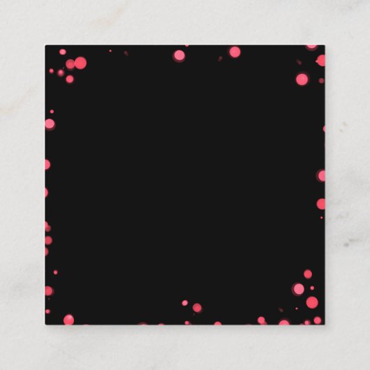 Creëer uw eigen aangepaste groene Bokeh-rand Informatiekaartje (Achterkant)