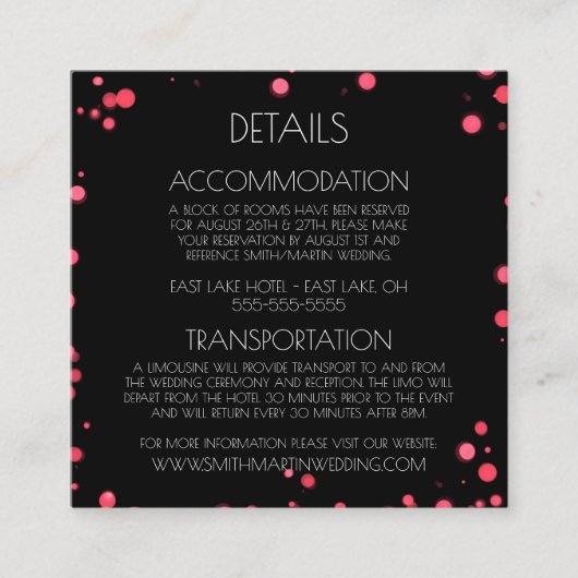 Creëer uw eigen aangepaste groene Bokeh-rand Informatiekaartje (Voorkant)