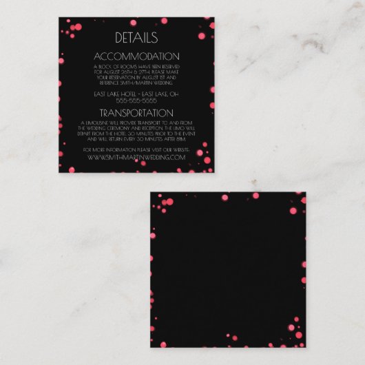 Creëer uw eigen aangepaste groene Bokeh-rand Informatiekaartje (Voorkant / Achterkant)