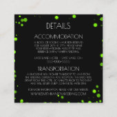 Creëer uw eigen aangepaste groene Bokeh-rand Informatiekaartje (Voorkant)