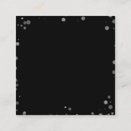 Creëer uw eigen aangepaste groene Bokeh-rand Informatiekaartje (Achterkant)