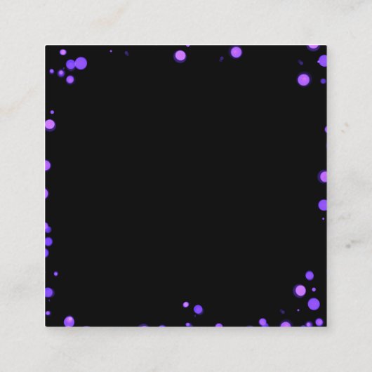 Creëer uw eigen aangepaste groene Bokeh-rand Informatiekaartje (Achterkant)