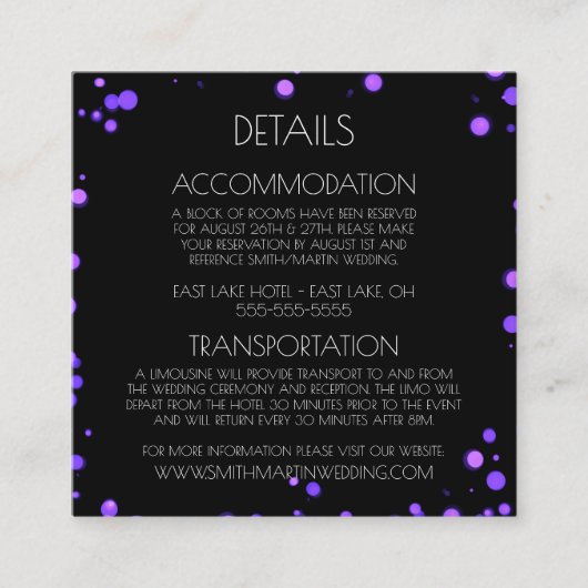 Creëer uw eigen aangepaste groene Bokeh-rand Informatiekaartje (Voorkant)