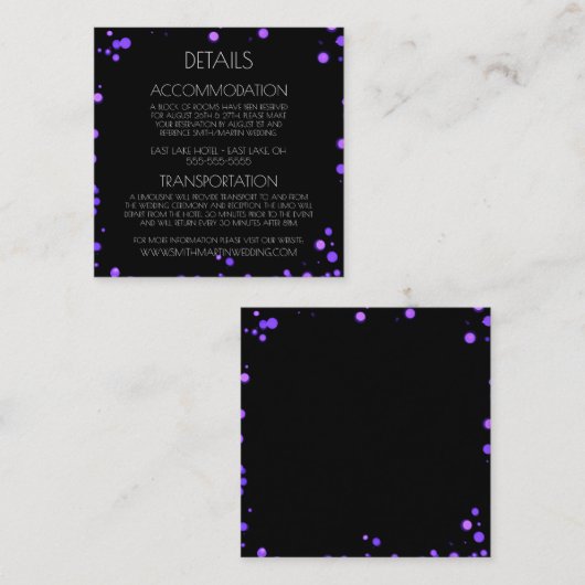 Creëer uw eigen aangepaste groene Bokeh-rand Informatiekaartje (Voorkant / Achterkant)