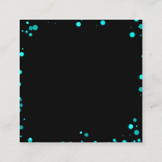 Creëer uw eigen aangepaste groene Bokeh-rand Informatiekaartje (Achterkant)