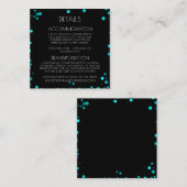 Creëer uw eigen aangepaste groene Bokeh-rand Informatiekaartje (Voorkant / Achterkant)