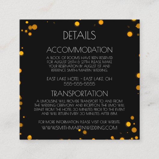 Creëer uw eigen aangepaste groene Bokeh-rand Informatiekaartje (Voorkant)