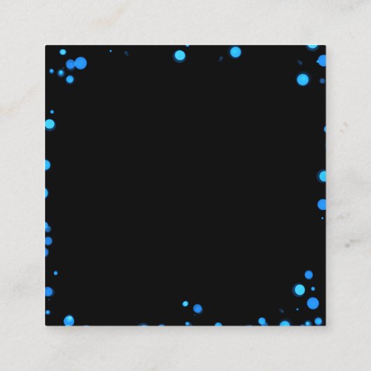 Creëer uw eigen aangepaste groene Bokeh-rand Informatiekaartje (Achterkant)