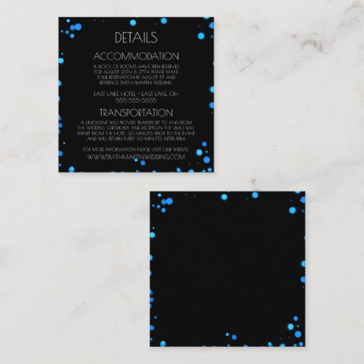 Creëer uw eigen aangepaste groene Bokeh-rand Informatiekaartje (Voorkant / Achterkant)