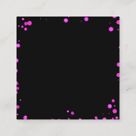 Creëer uw eigen aangepaste groene Bokeh-rand Informatiekaartje (Achterkant)