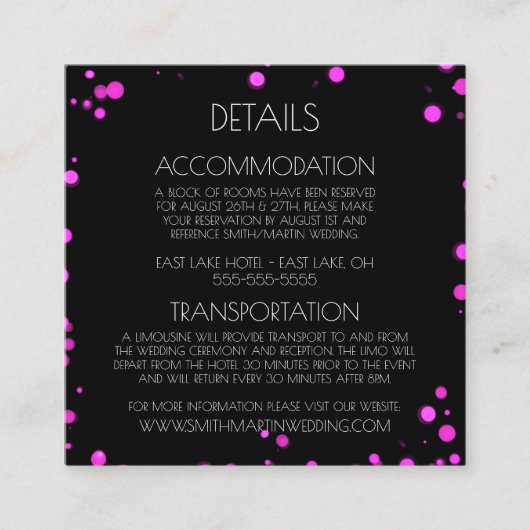 Creëer uw eigen aangepaste groene Bokeh-rand Informatiekaartje (Voorkant)