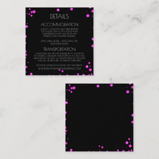 Creëer uw eigen aangepaste groene Bokeh-rand Informatiekaartje (Voorkant / Achterkant)