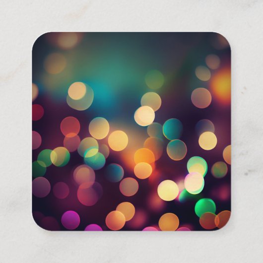 Creëer uw eigen aangepaste groene herfst bokeh informatiekaartje (Achterkant)