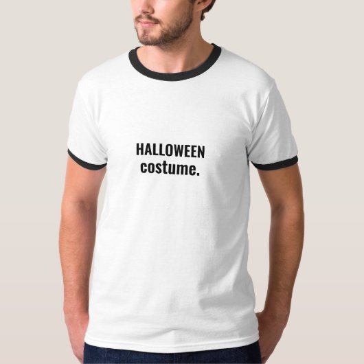 Creëer Uw eigen, aangepaste Halloween Costume Clas T-shirt (Voorkant)